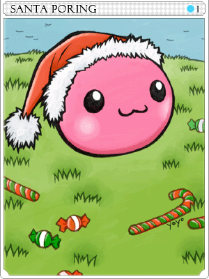 Santa Poring Card