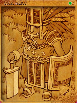 Sealed Orc Hero Card
