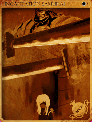 Sealed Incantation Samurai Card