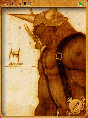 Sealed Orc Lord Card
