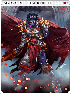 Agony Of Royal Knight Card