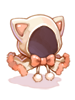Costume White Cat Hood [0]
