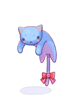 Costume Drooping Blue Cat [0]