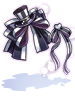 Costume Monochrome Ribbon Hat [0]