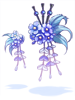 Costume Full Blossom Sakura Hairpin Blue [0]