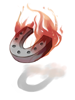 Burning Horse Shoe