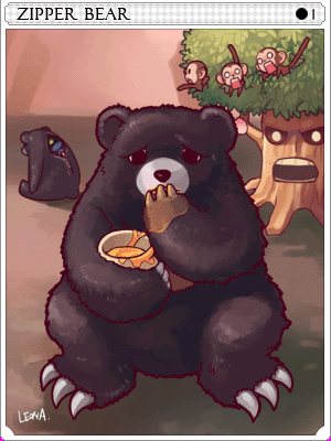 Zipper Bear Card