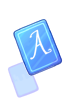 Blue A(2) Card