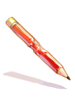 Red Pencil In Mouth [0]