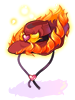 Costume Alive Ten Gallon Hat Of Flame [0]