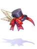 Costume Black Angel Mini Silk Hat [0]