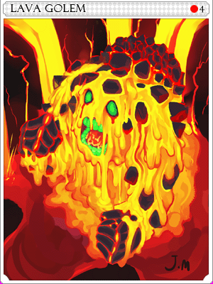Lava Golem Card