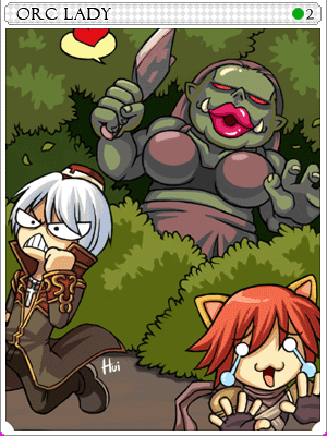 Orc Lady Card