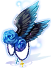 Costume Blue Rose Ornament [0]