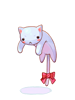 Gray Drooping Cat [0]