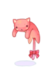 Pink Drooping Cat [0]