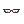 Costume Black Glasses